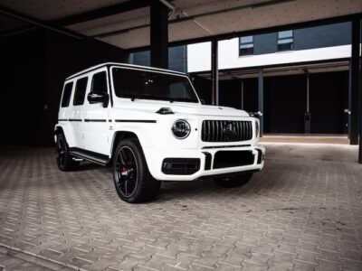 Vorderseite von Mercedes G63 mieten in München