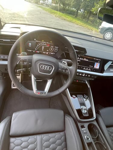 Interieur vom Audi RS3 in Frankfurt