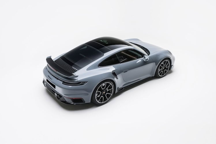 Heckansicht vom Porsche 911 Turbo S in Köln