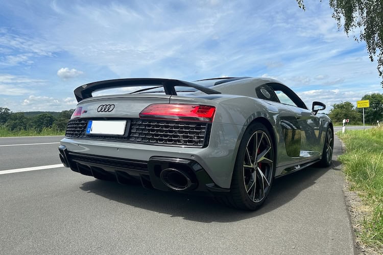 Heckansicht vom Audi R8 Performance in Dortmund