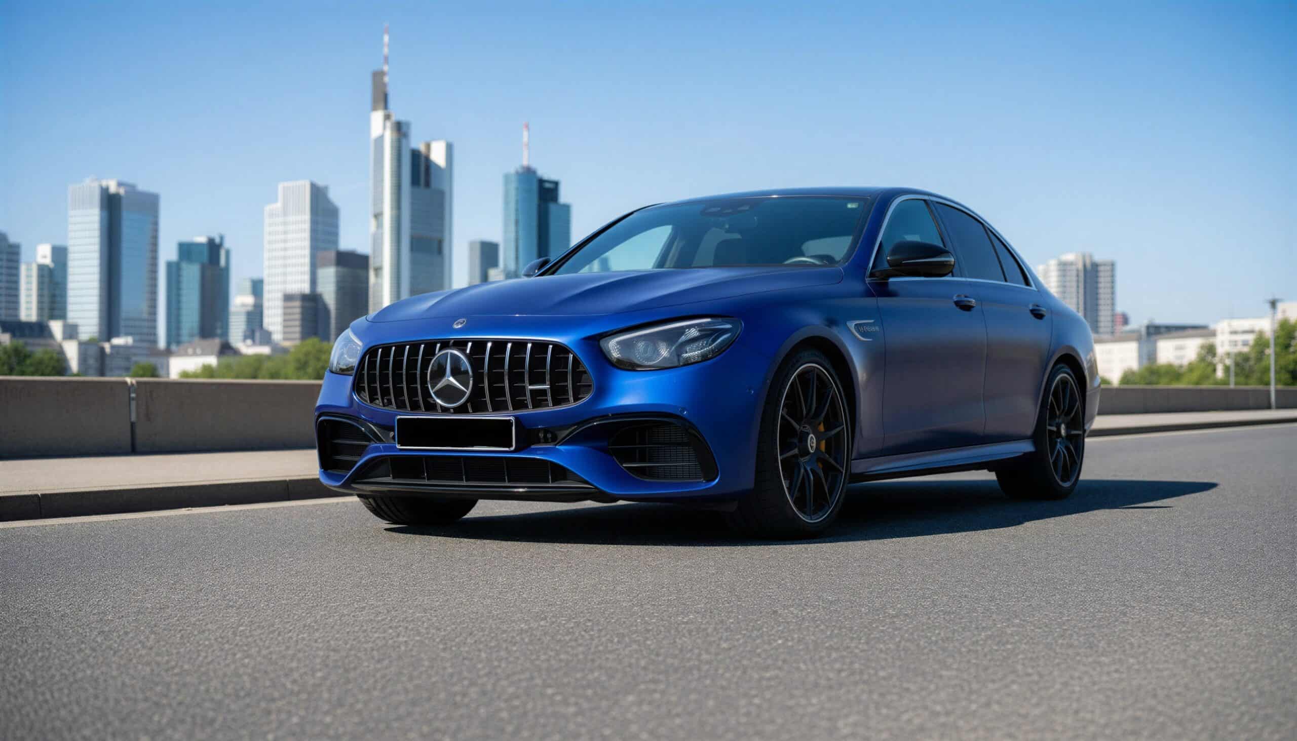 Mercedes E63 AMG mieten in Frankfurt hero