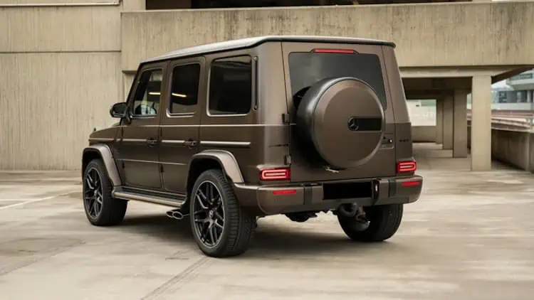 Heckansicht vom Mercedes G63 AMG in Stuttgart