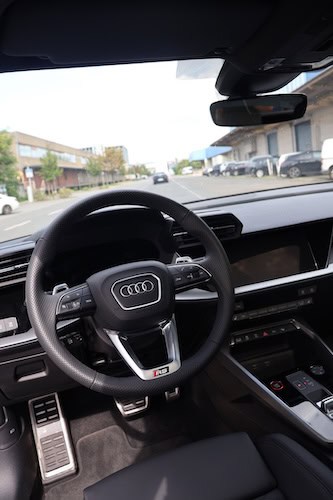 Interieur vom Audi RS3 in Frankfurt
