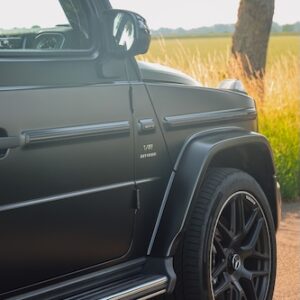 Seitenansicht vom Mercedes G63 AMG in Stuttgart