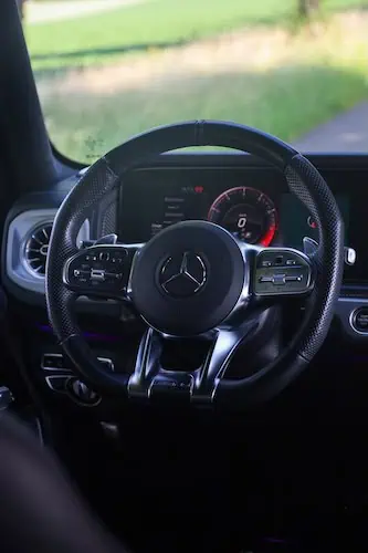Lenkrad vom Mercedes G63 AMG in Stuttgart