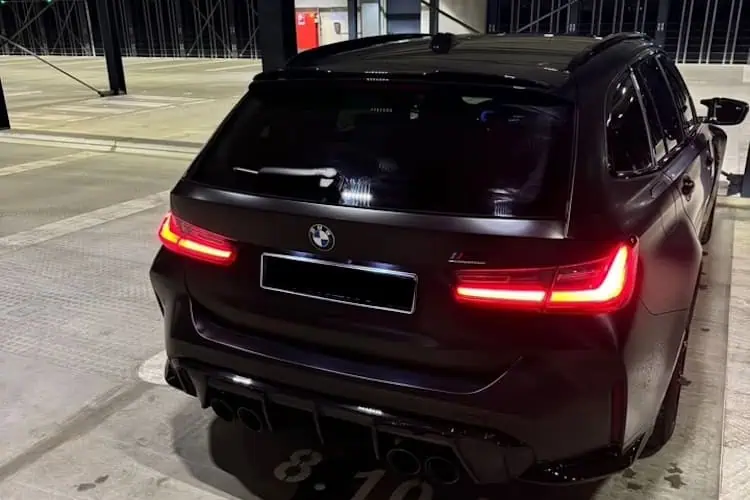 Heckansicht vom BMW M3 Touring in Frankfurt