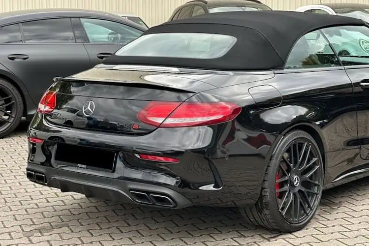 Heckansicht vom Mercedes C63s AMG in Karlsruhe