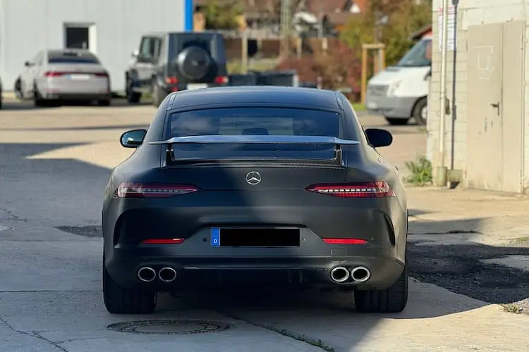 Heckansicht vom Mercedes SL43 AMG in Karlsruhe