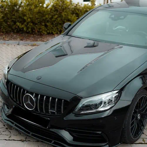 frontansicht vom Mercedes C63s AMG in Einbeck