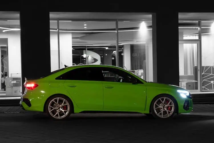 Seitenansicht vom Audi RS3 in Nürnberg