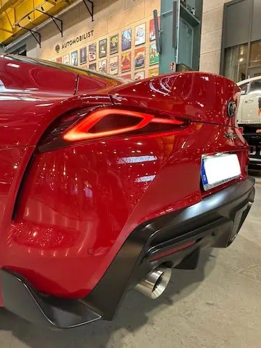 Heckansicht vom Toyota GR Supra Legend in München