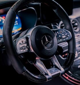 Interior vom Mercedes C63s AMG in Berlin