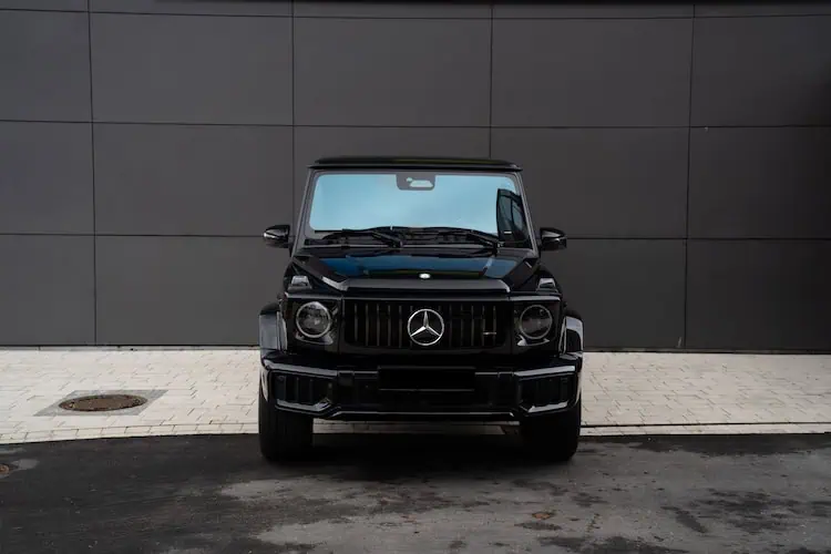 Frontansicht vom Mercedes G63 AMG 2024 in München