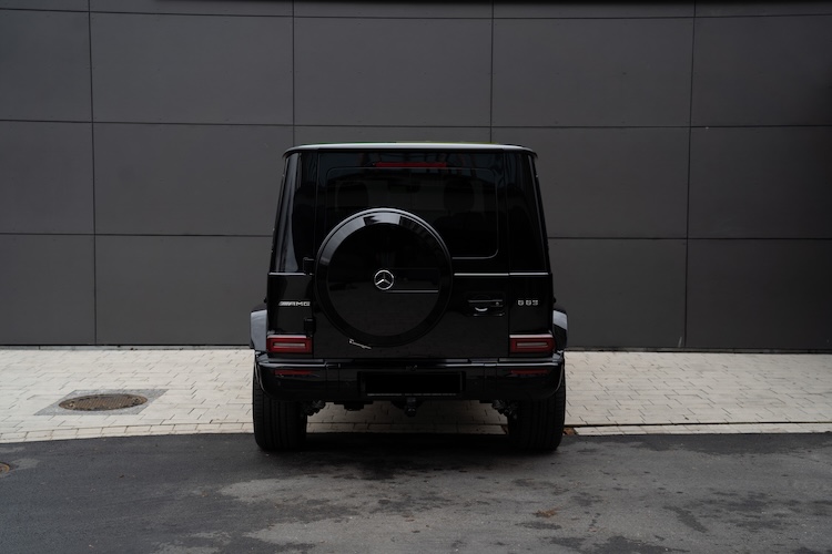 Heckansicht vom Mercedes G63 AMG 2024 in München