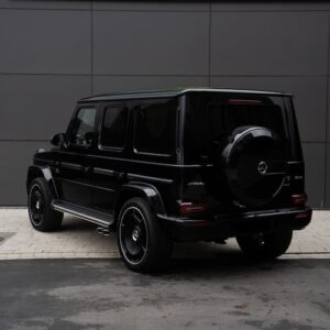 Seitenansicht hinten vom Mercedes G63 AMG 2024 in München