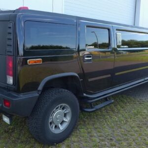 Heckansicht von Hummer H2 Stretchlimo in Dortmund