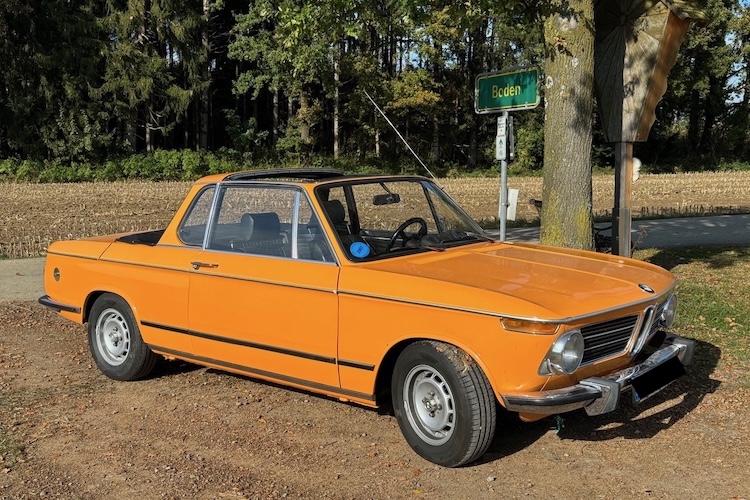 BMW 2002 Baur Cabrio Oldtimer mieten in München