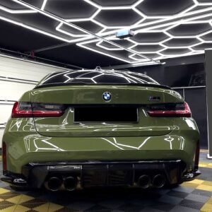 Heckansicht vom BMW M3 Competition