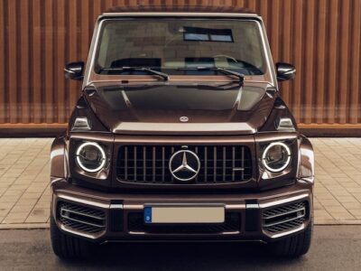 Frontansicht vom Mercedes G63 AMG in Frankfurt