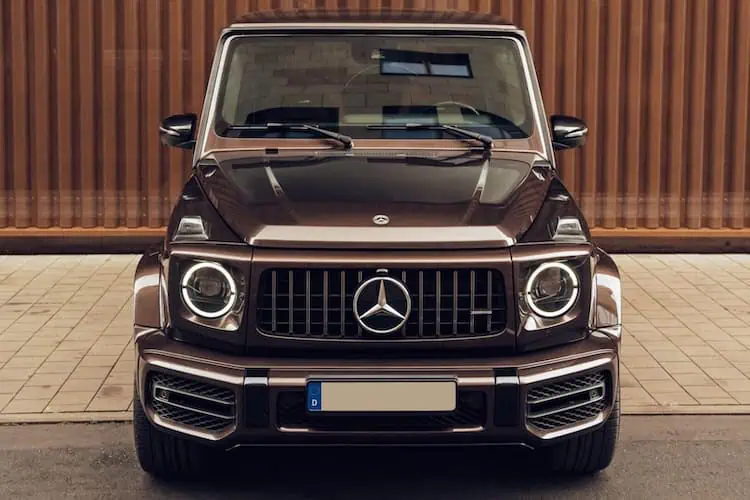 Frontansicht vom Mercedes G63 AMG in Frankfurt