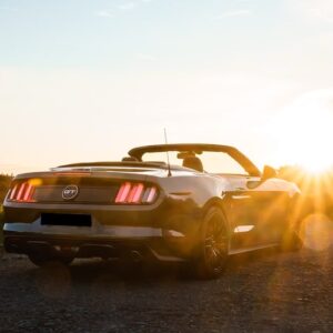 Heckansicht vom Ford Mustang GT Cabrio in Nürnberg