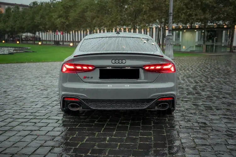 Heckansicht vom Audi RS5 ABT in Frankfurt