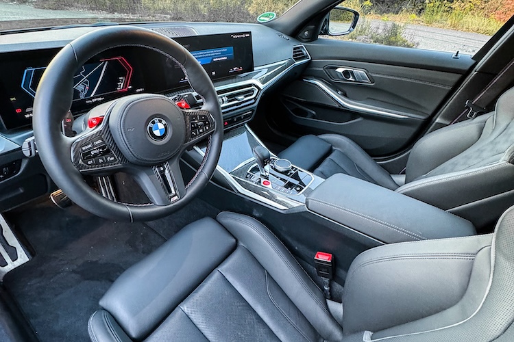 Interior vom BMW M3 Competition in Leipzig