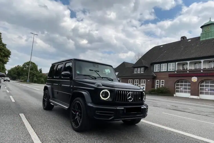 Seitenansicht vom Mercedes G63 AMG in Hamburg