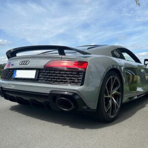 Heckansichtt vom Audi R8 V10 Spyder in Dortmund