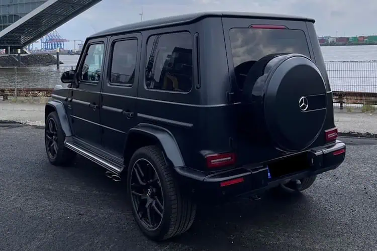 Heckansicht vom Mercedes G63 AMG in Hamburg