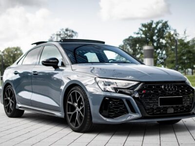 Seitenansicht vom Audi RS 3 in Düsseldorf