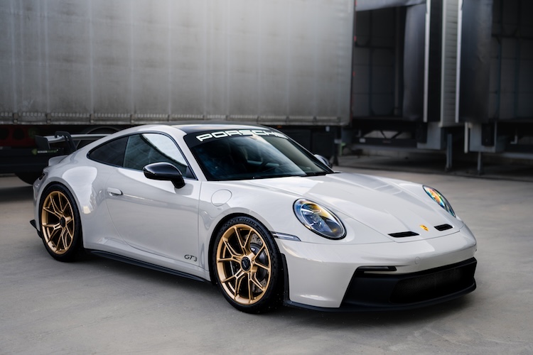 Frontansicht vom Porsche 911 GT3 in Stuttgart