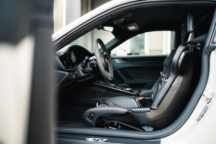 Innenraum vom Porsche 911 GT3 in Stuttgart