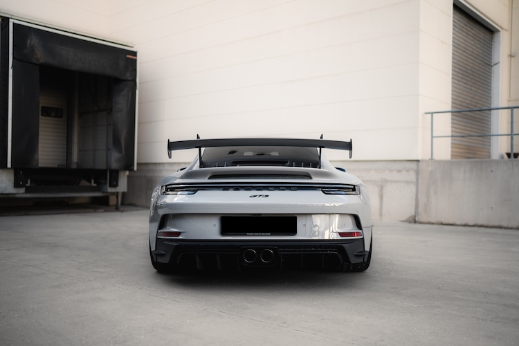 Heckansicht vom Porsche 911 GT3 in Stuttgart