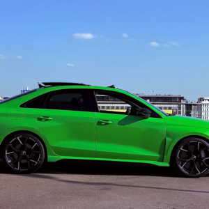Seitenansicht vom Audi RS3 in Ulm