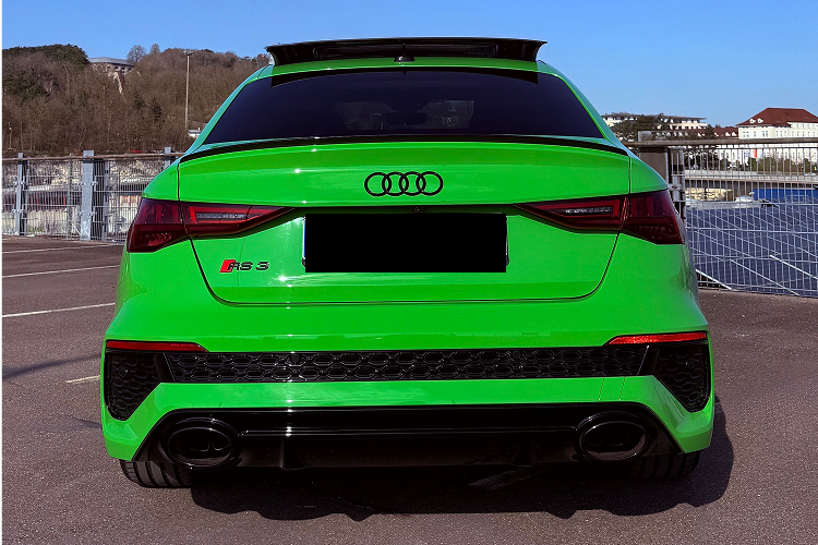 Heckansicht vom Audi RS3 in Ulm