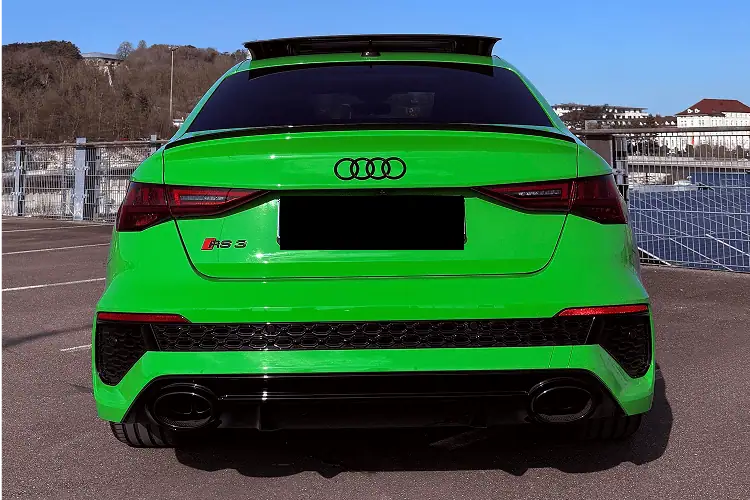 Heckansicht vom Audi RS3 in Ulm
