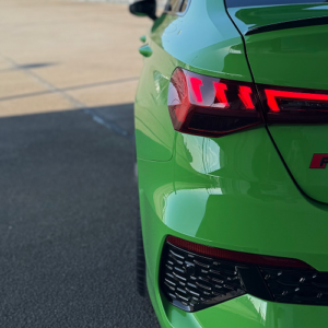 Heckansicht vom Audi RS3 in Ulm