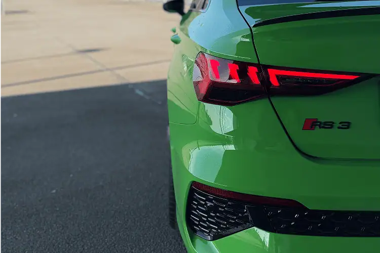 Heckansicht vom Audi RS3 in Ulm