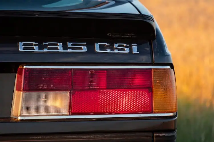 Rückansicht vom BMW 635 CSi E24 in München