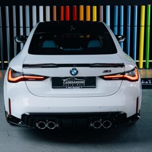 Heckansicht BMW M4 Competition in Wiesbaden