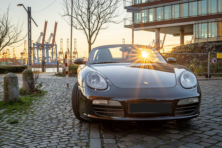 Frontansicht Porsche 987 Boxster S in Hamburg