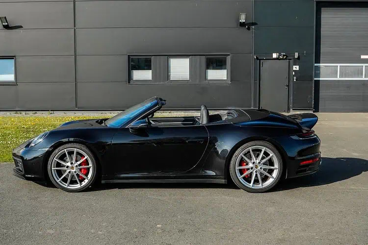Seitenansicht Porsche 992 4S Cabrio in Paderborn