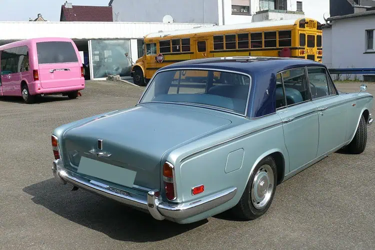 Heckansicht vom Rolls Royce Silver Shadow I Oldtimer in Essen