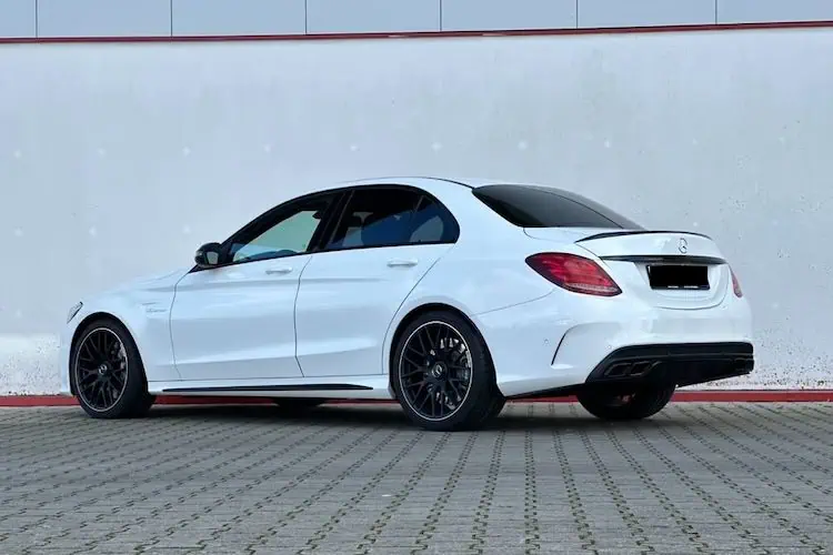 Heckansicht vom Mercedes C63 AMG in Augsburg