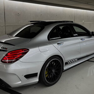 Heckansicht Mercedes C63 AMG in Düsseldorf