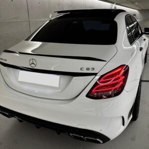 Heckansicht rechts Mercedes C63 AMG in Düsseldorf