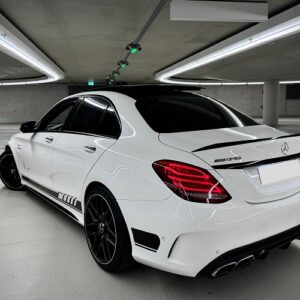 Heckansicht links Mercedes C63 AMG in Düsseldorf
