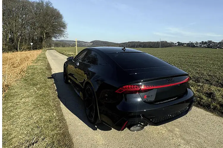 Heckansicht Audi RS7 Performance in Wuppertal bei Dortmund