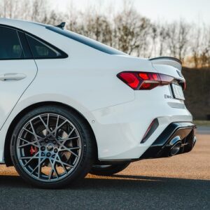 Seitenansicht hinten Audi RS3 Limousine in Hamburg